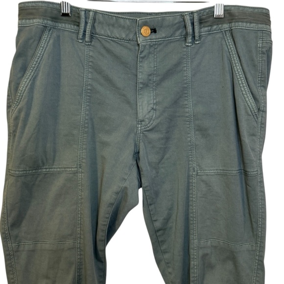 White House Black Market The Straight Crop green chino ankle pants women’s 12 - Picture 2 of 14